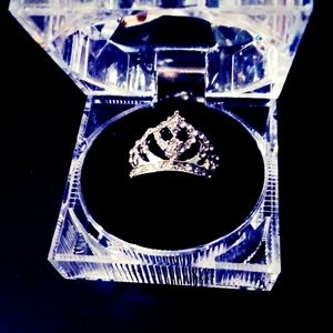 Custom made crown ring size seven